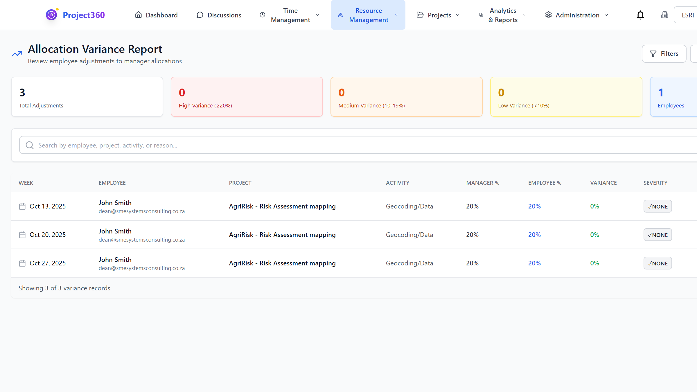 Financial Reports & Analytics screenshot
